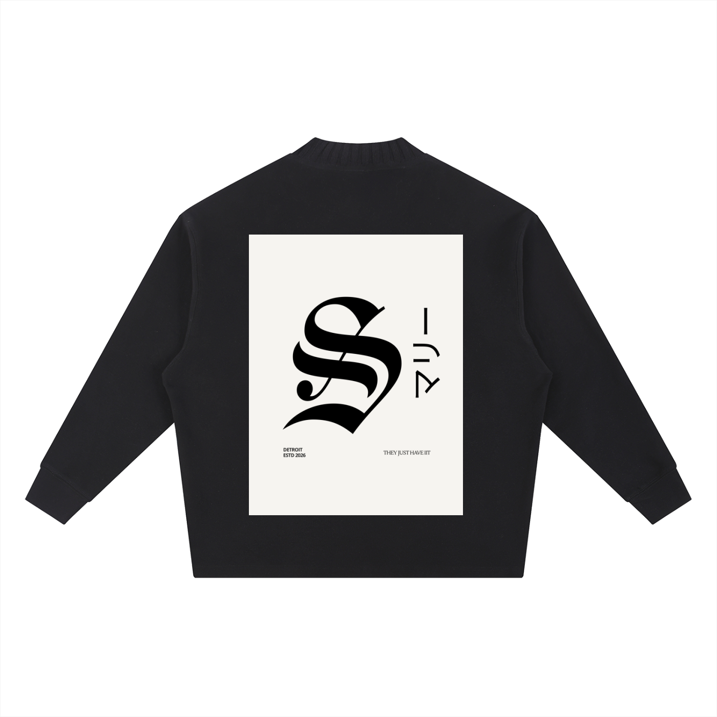 Knitted Round Neck Oversize Sweatshirt