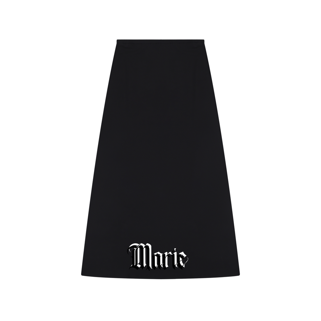 Women's Solid Color Knit Maxi Skirt