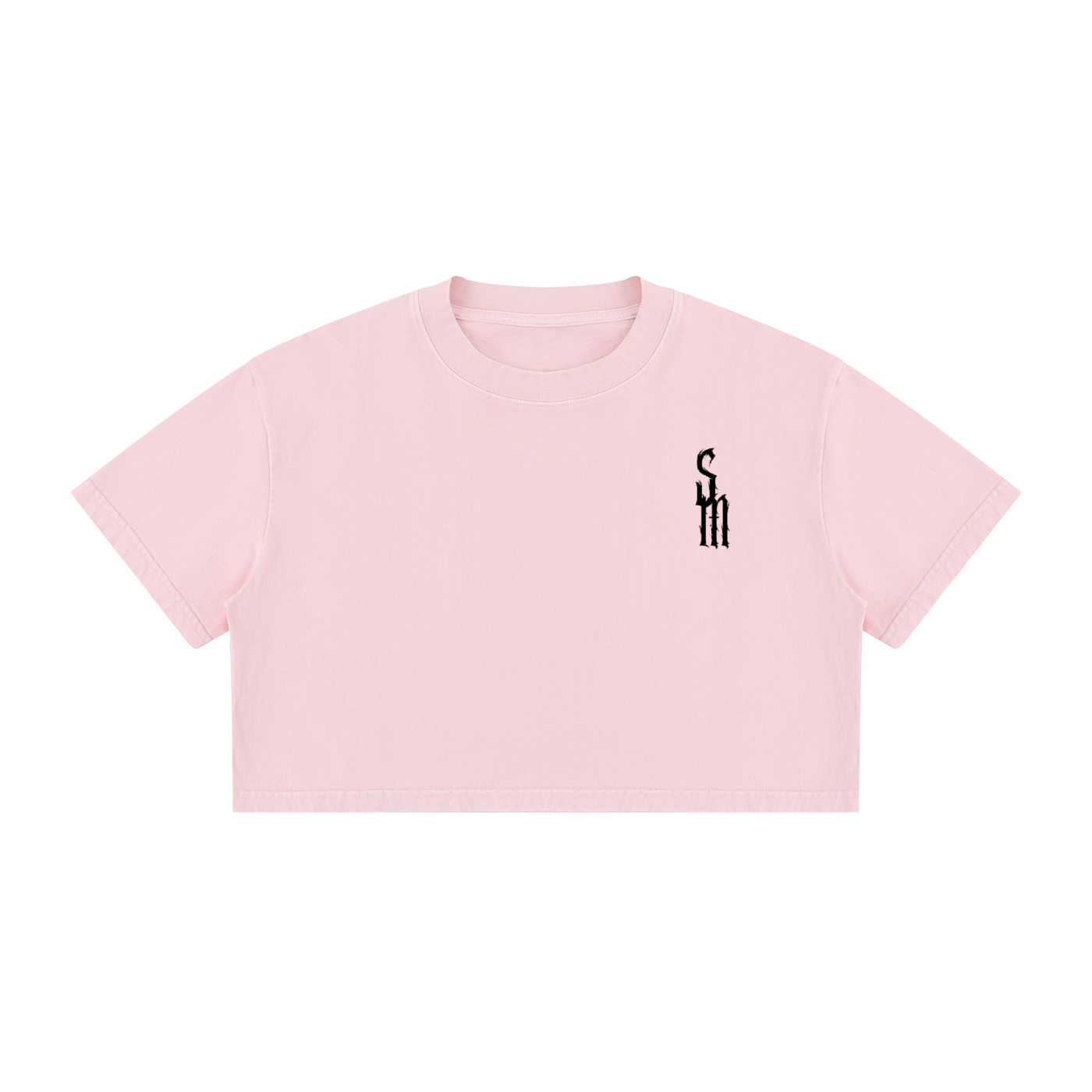 Women's Mineral Wash Cotton Crop T-Shirt