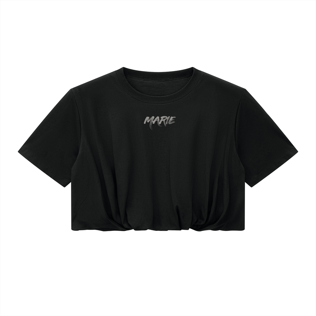 Women’s Crop Bubble Hem T-Shirt