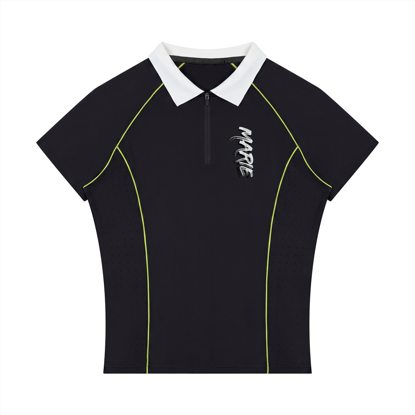 Women’s Slim Fit Quarter-Zip Polo Shirt