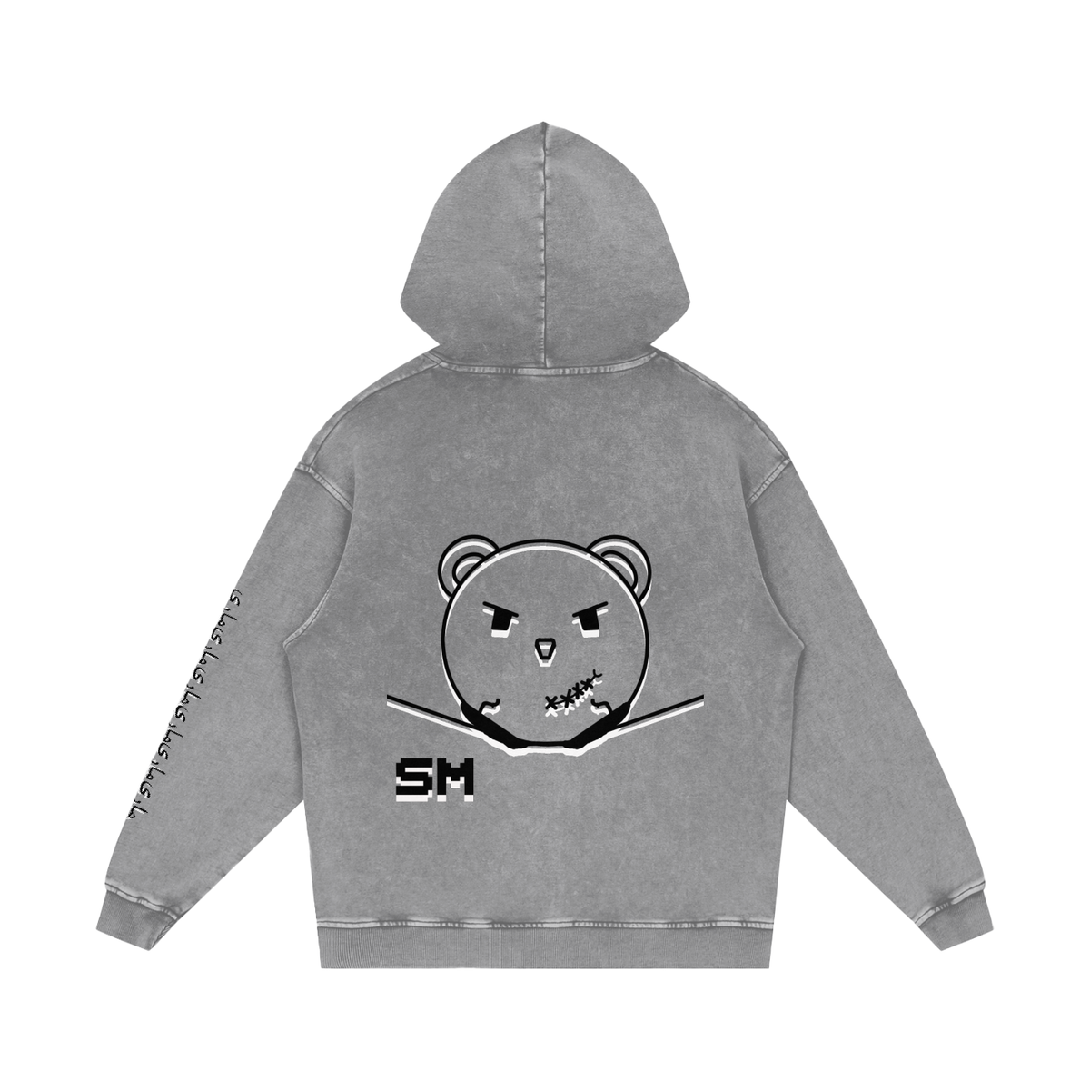 Snow Washed Loose Cotton Hoodie