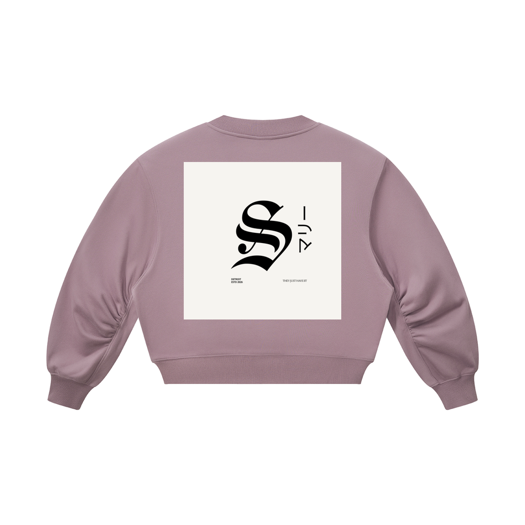 Women’s Crop V-Neck Sweatshirt
