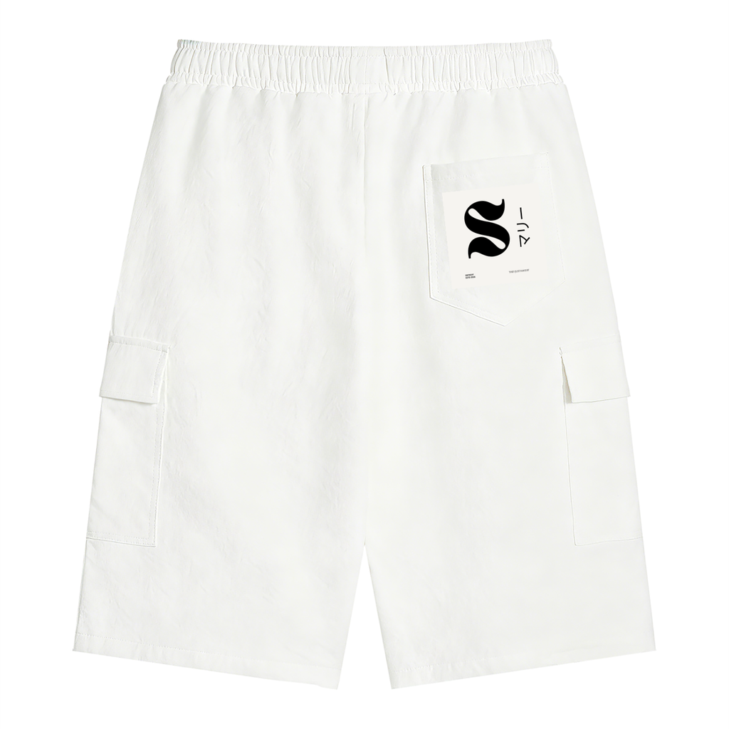 Unisex Drawstring Cargo Shorts
