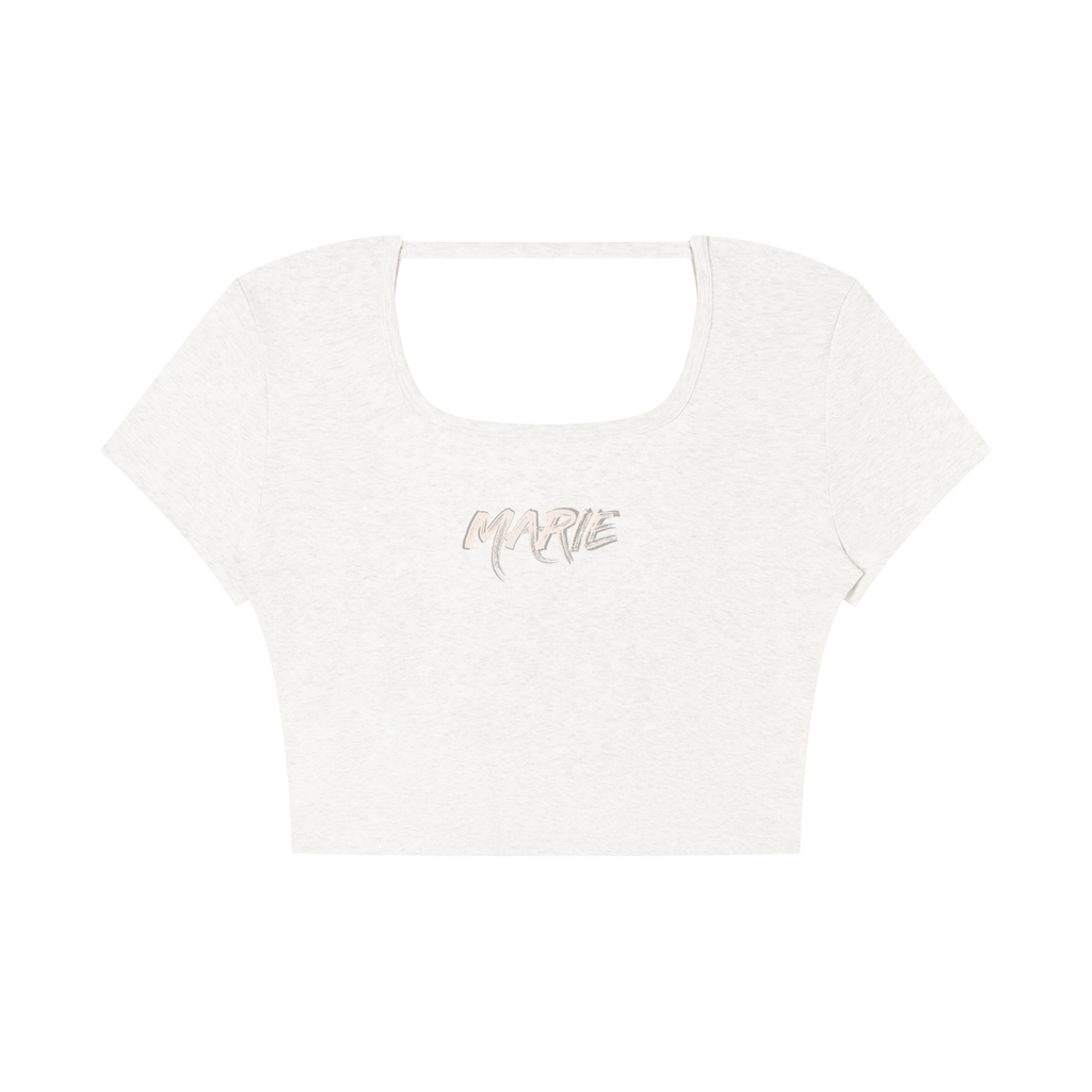 Women's Square Neck Crop T-Shirt