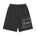 Snow Washed Raw Hem Shorts