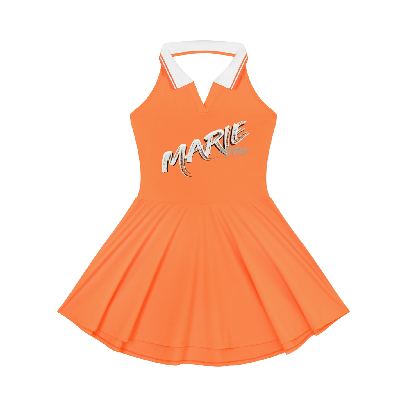 Women's Collared Halter A-Line Tennis Dress