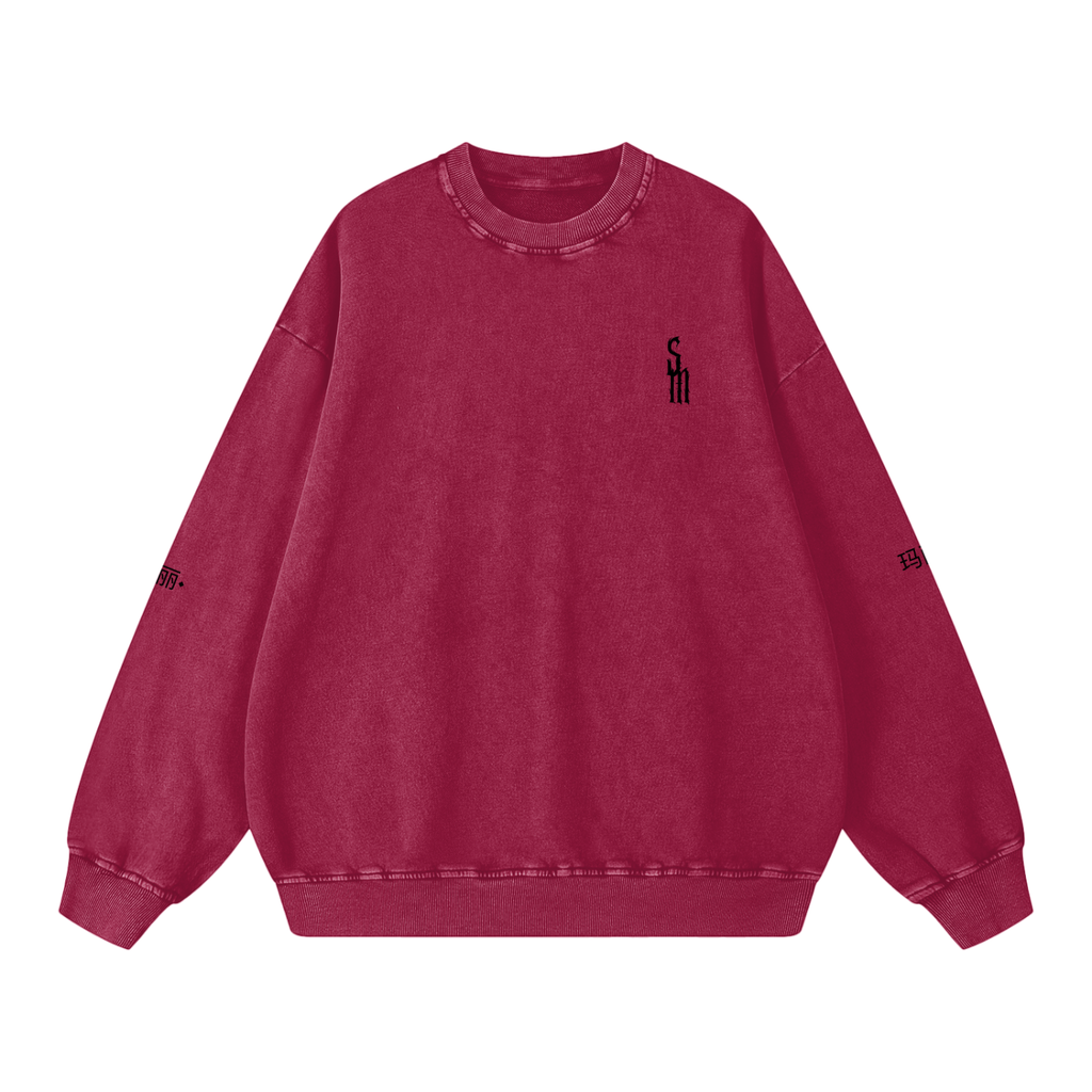 Snow Washed Oversized Sweatshirt
