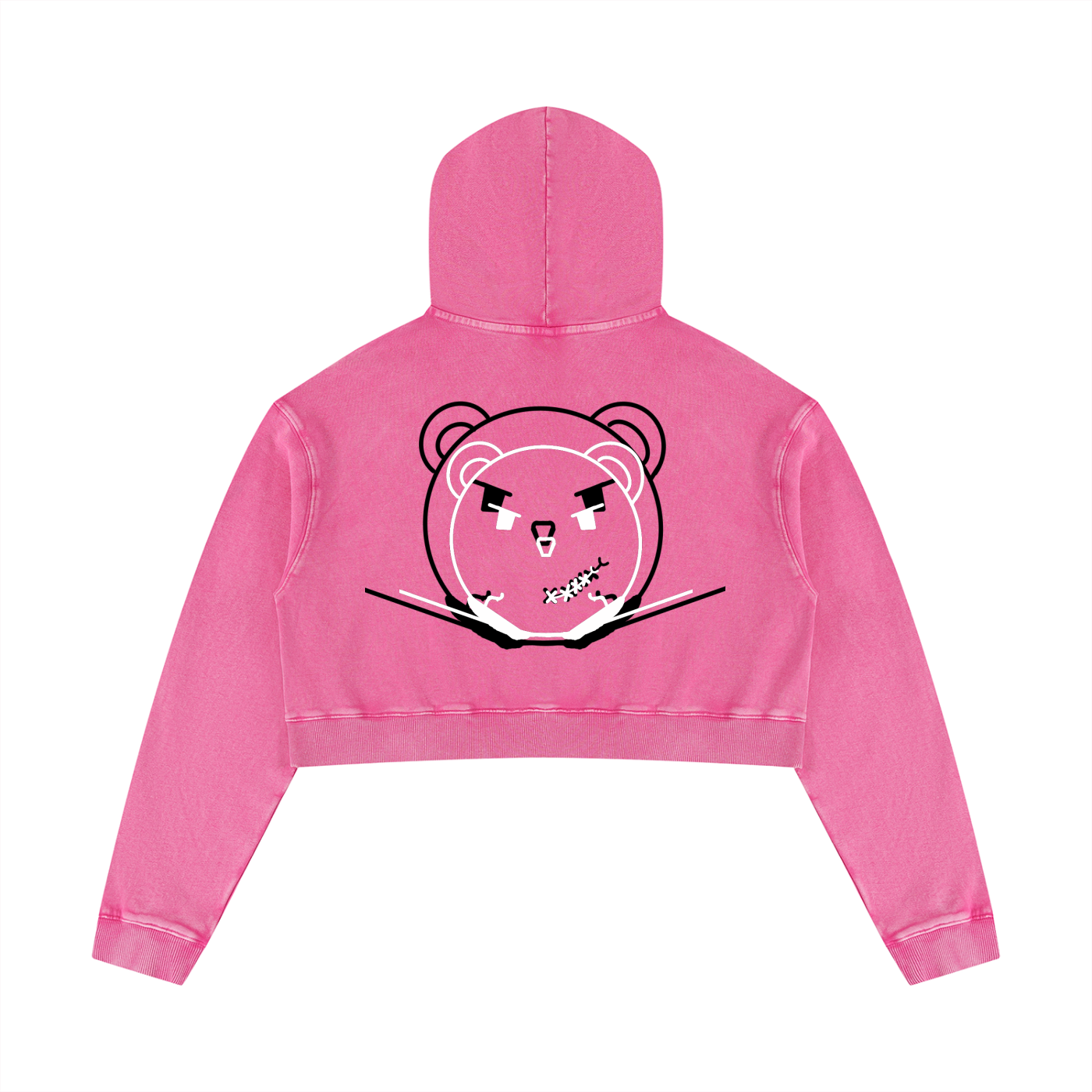 Women’s Mineral Washed Crop Hoodie