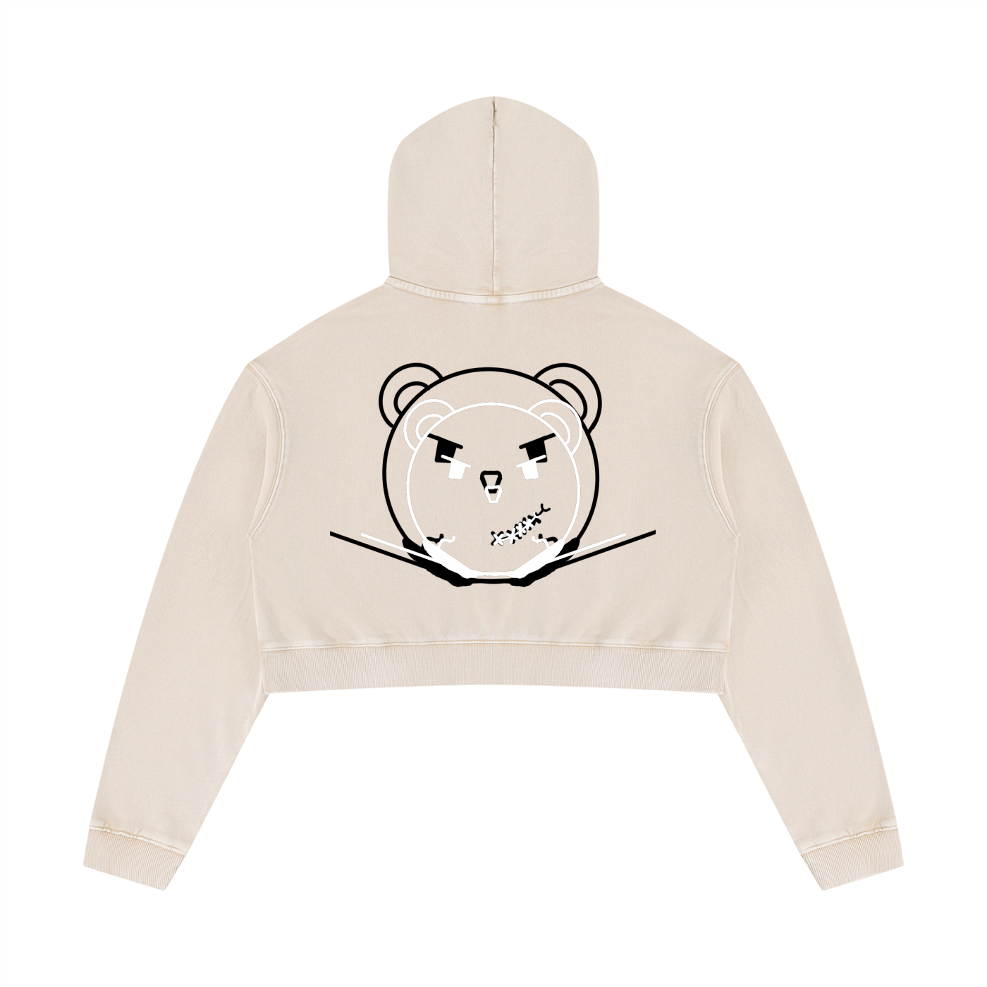 Women’s Mineral Washed Crop Hoodie