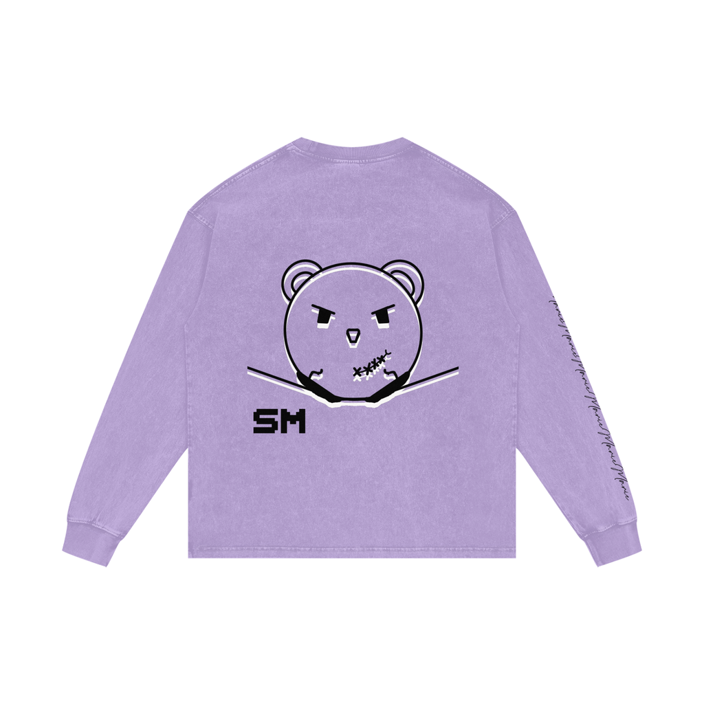 Acid Wash Oversize Long Sleeve T-Shirt
