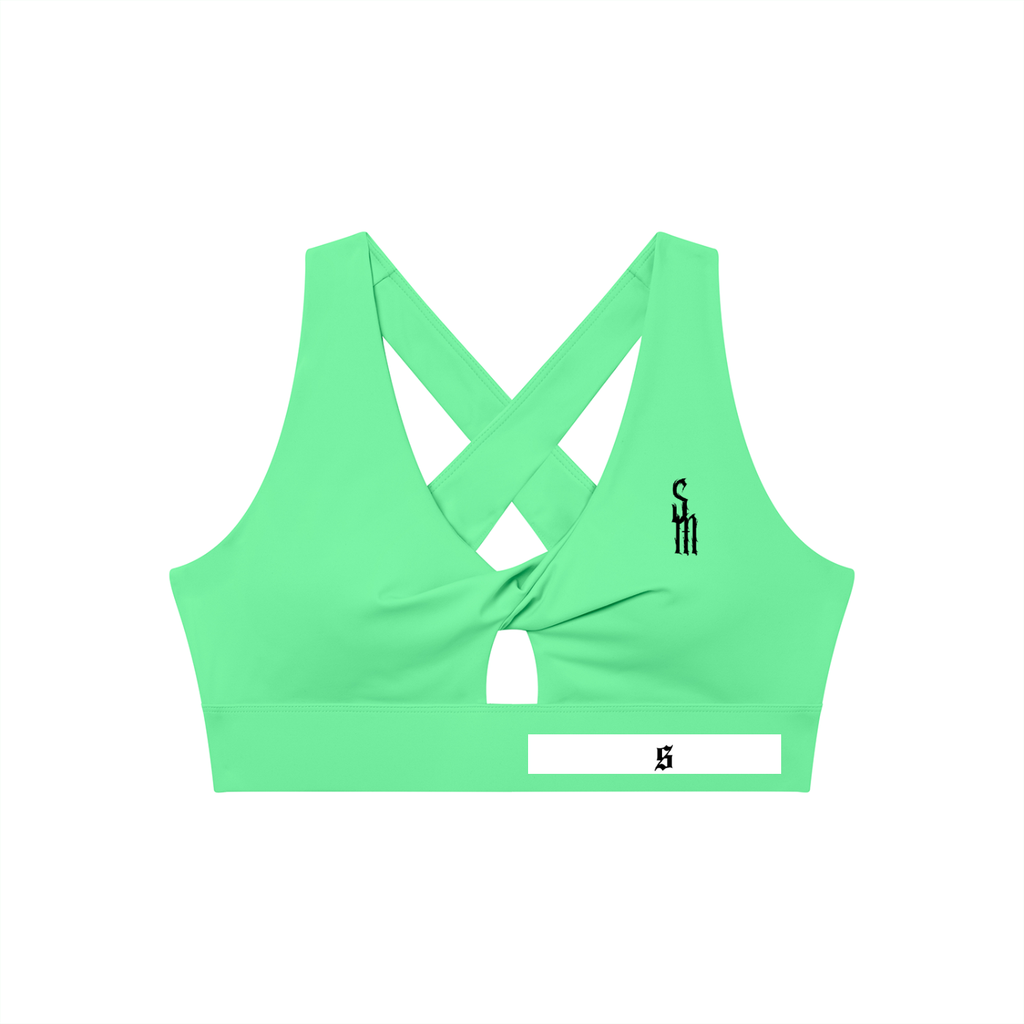 Women's Twist Front V-Neck Sports Bra
