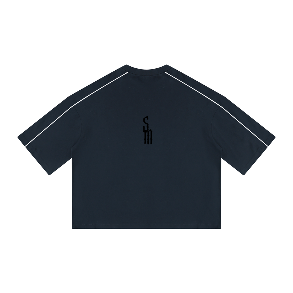 Unisex Heavyweight Boxy Piping T-Shirt