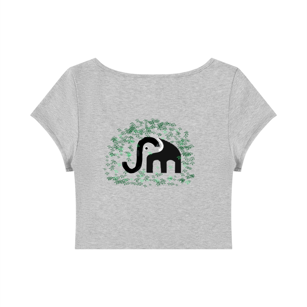 Women's Slim Cap Sleeve Crop T-Shirt
