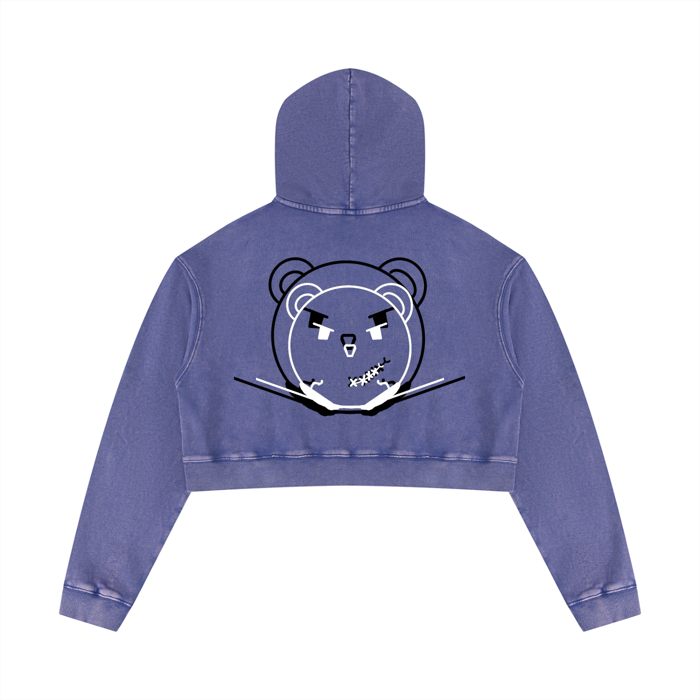 Women’s Mineral Washed Crop Hoodie