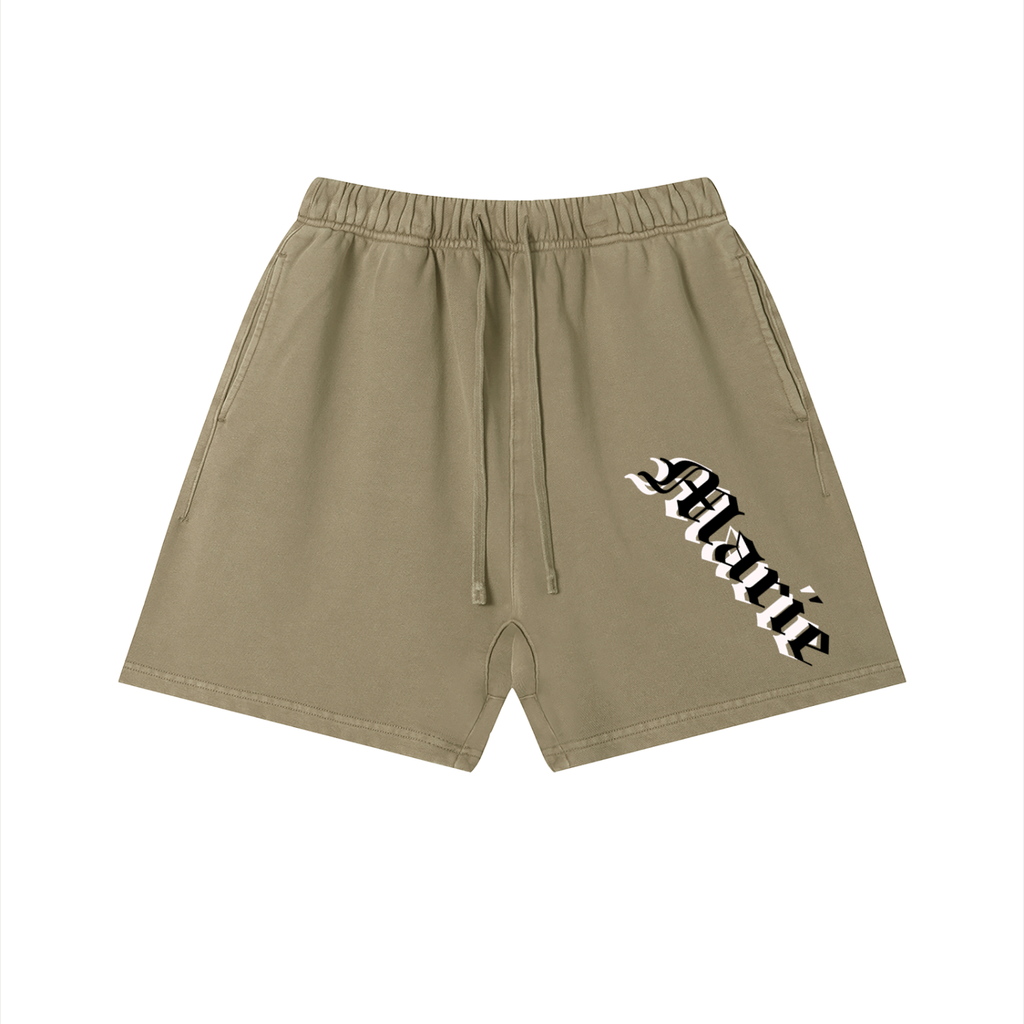 Unisex Vintage Wash Cotton Shorts