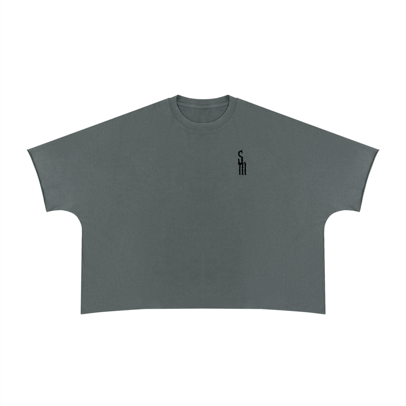 Unisex Heavyweight Boxy Raw Edge T-Shirt