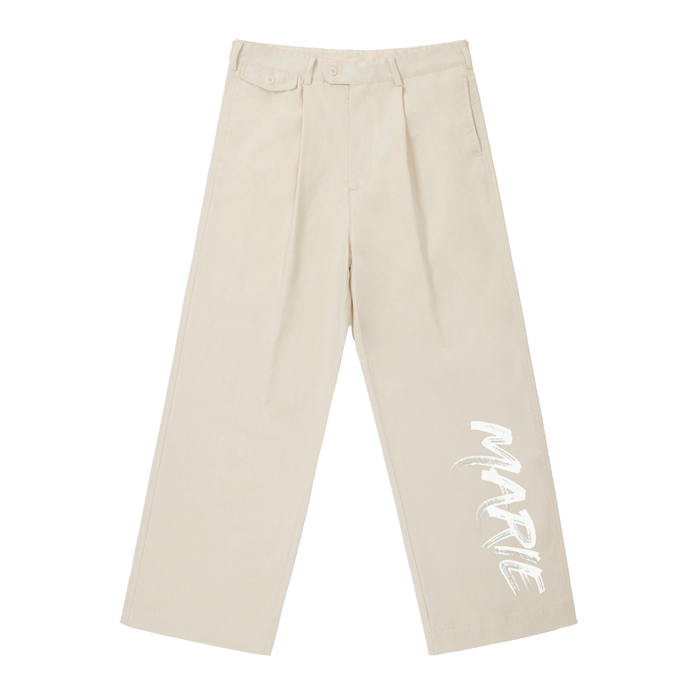 Adjustable Waist Straight-Leg Pants