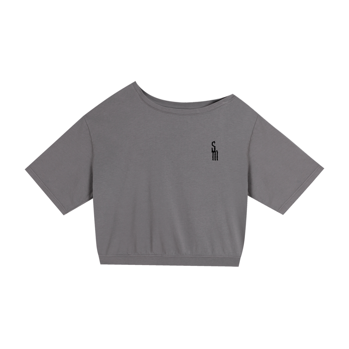 Asymmetric Shoulder Oversized Cotton T-Shirt