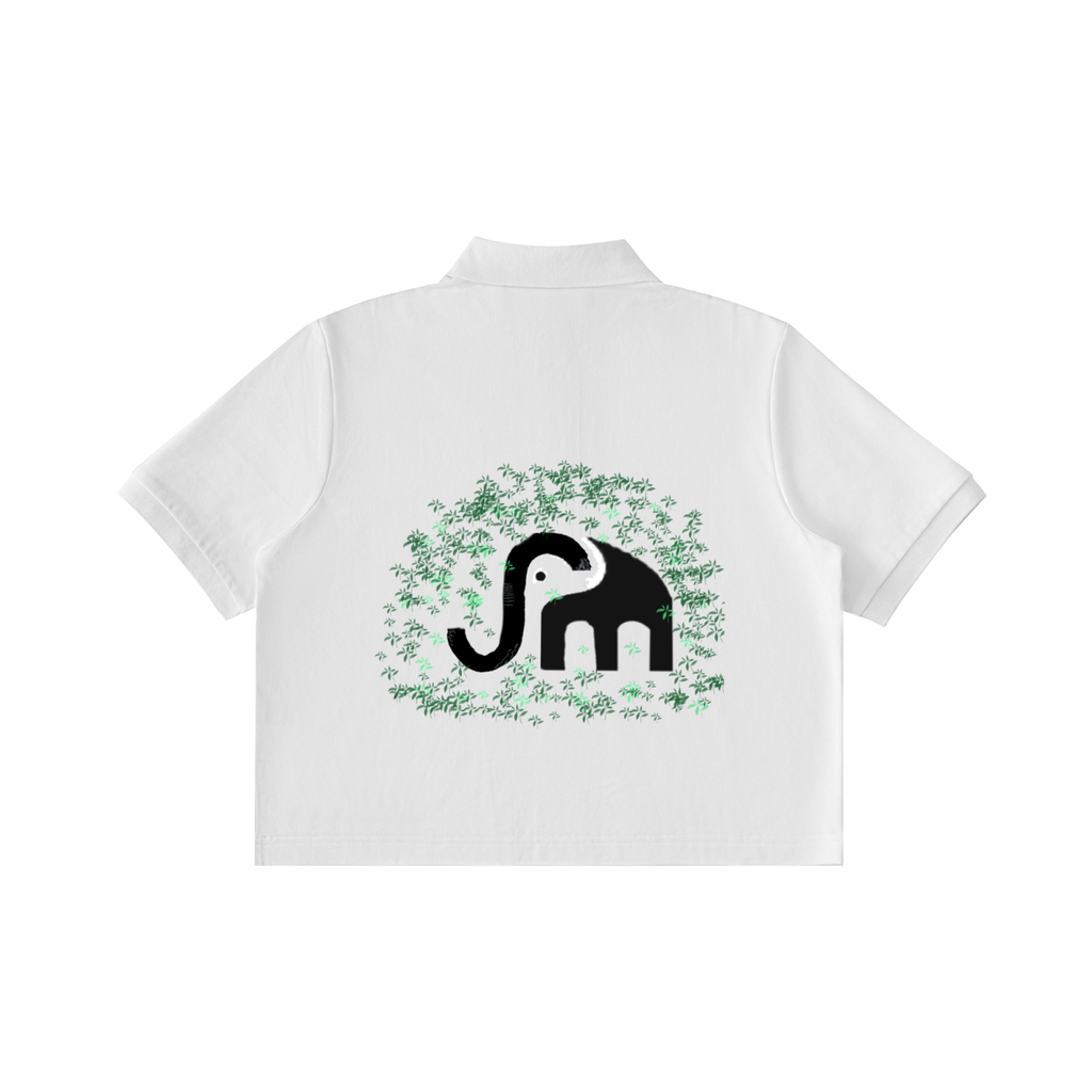 Essential Cropped Polo Shirt