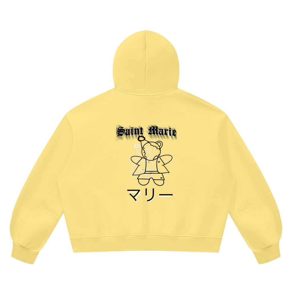 Unisex Vintage Wash Boxy Fleece Hoodie