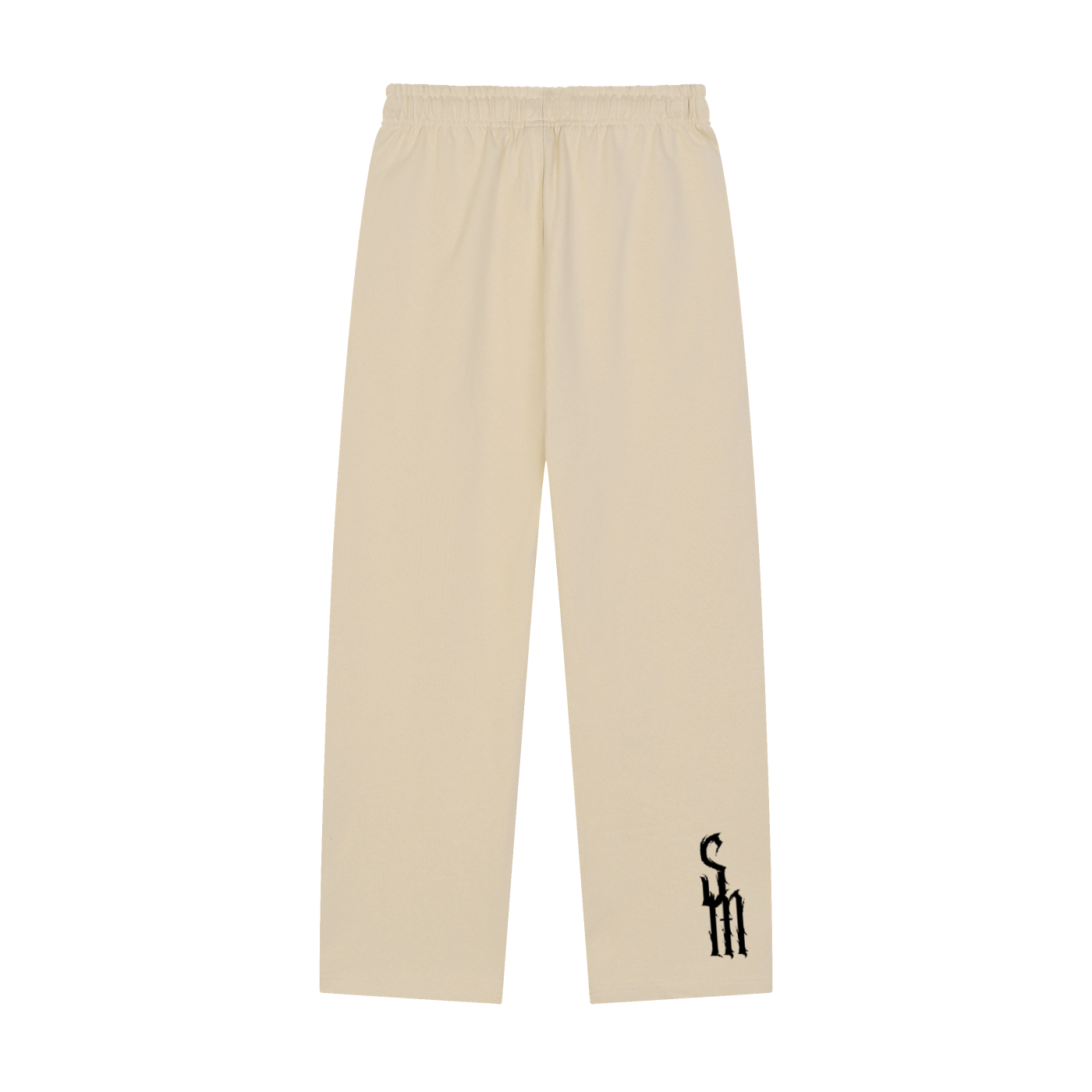 Solid Color Straight-Leg Sweatpants