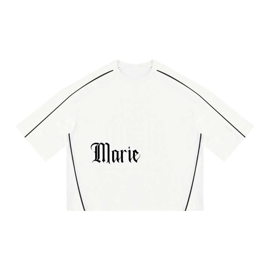 Unisex Heavyweight Boxy Piping T-Shirt