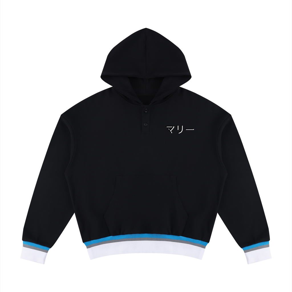 Unisex Oversized Color Block Boxy Hoodie