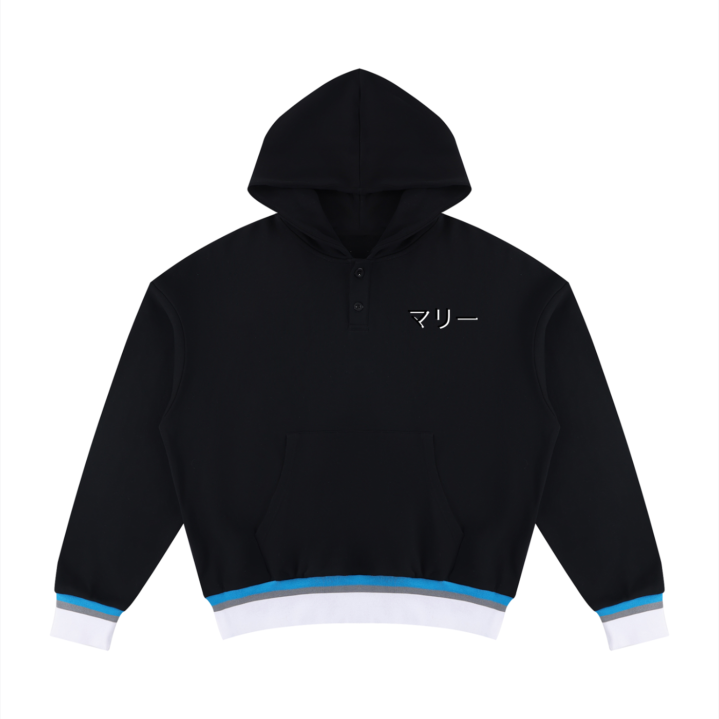 Unisex Oversized Color Block Boxy Hoodie