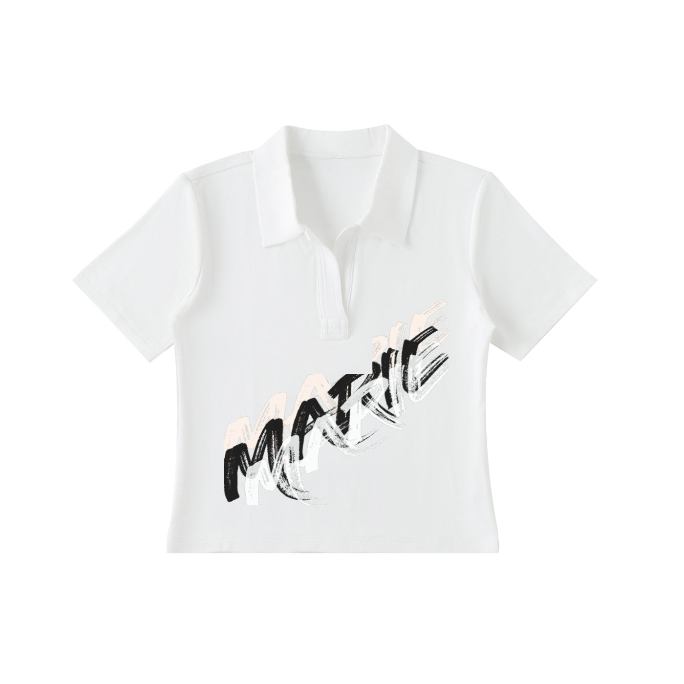 Bodycon Short Sleeve Polo Shirt