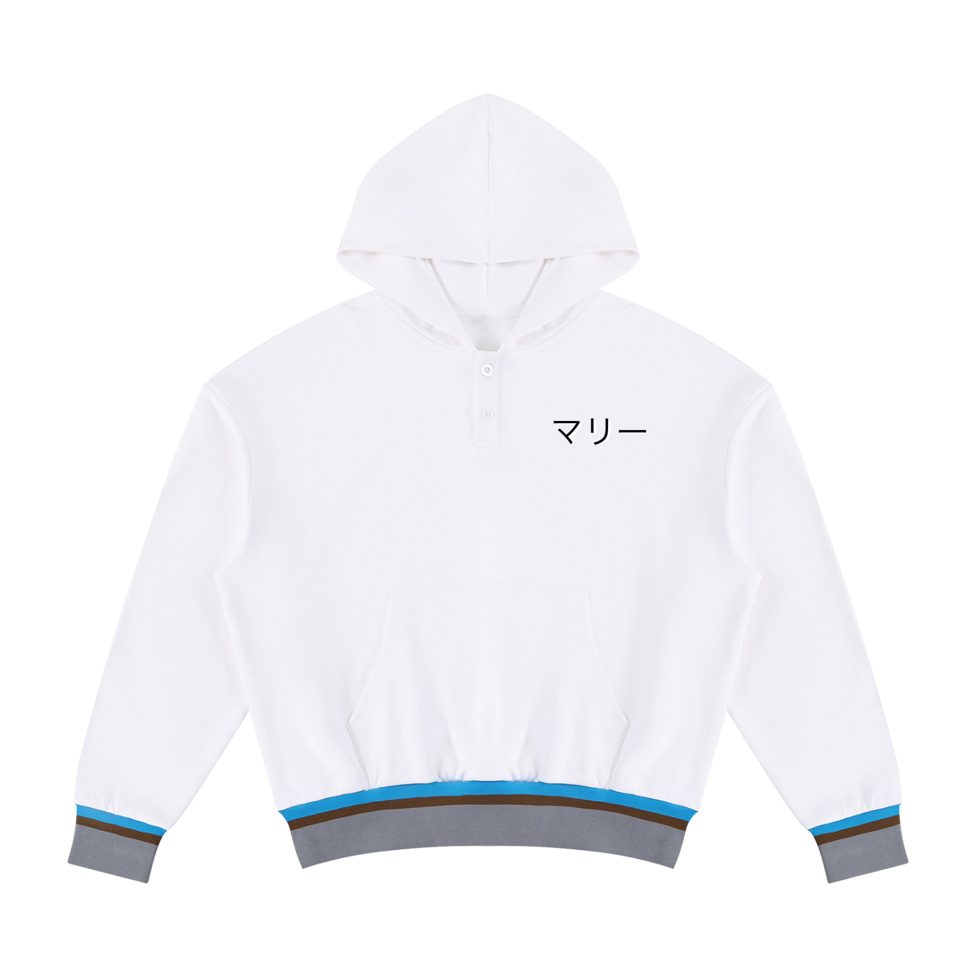 Unisex Oversized Color Block Boxy Hoodie