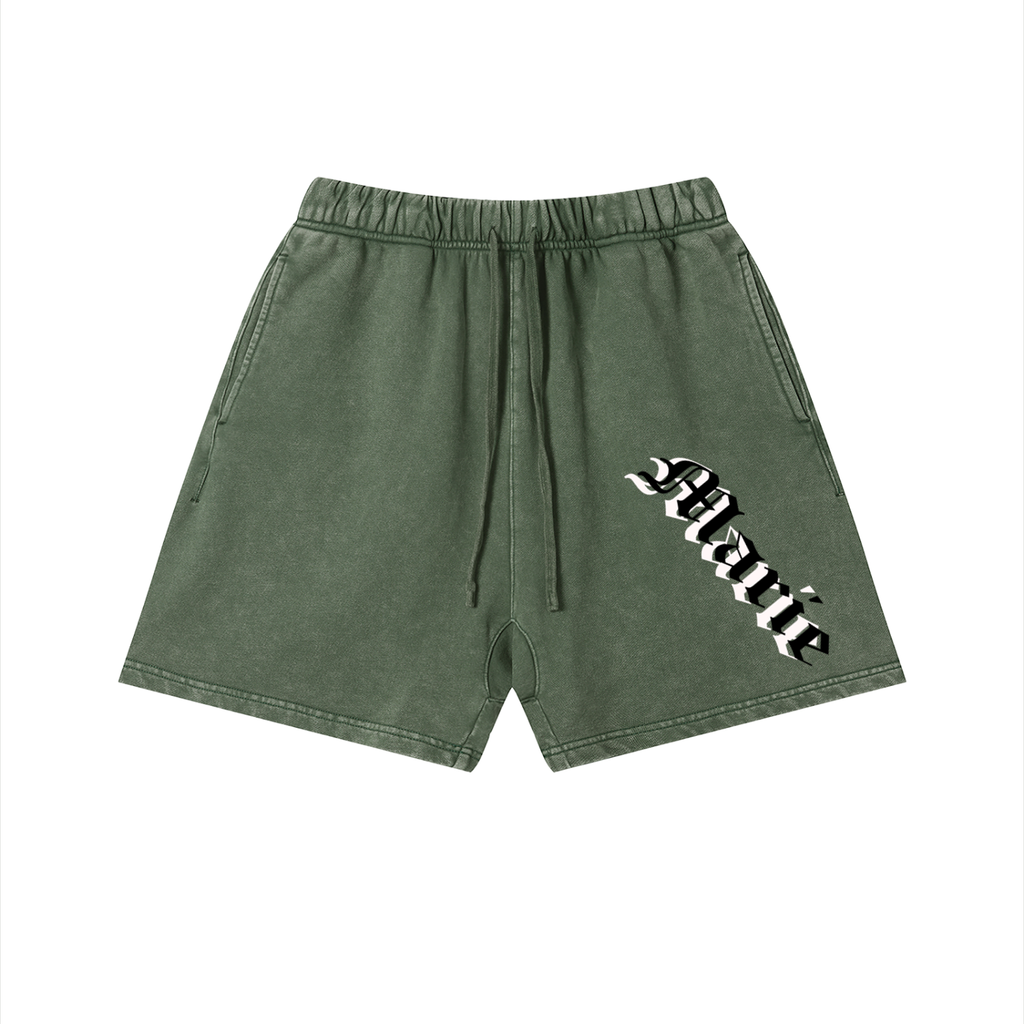Unisex Vintage Wash Cotton Shorts