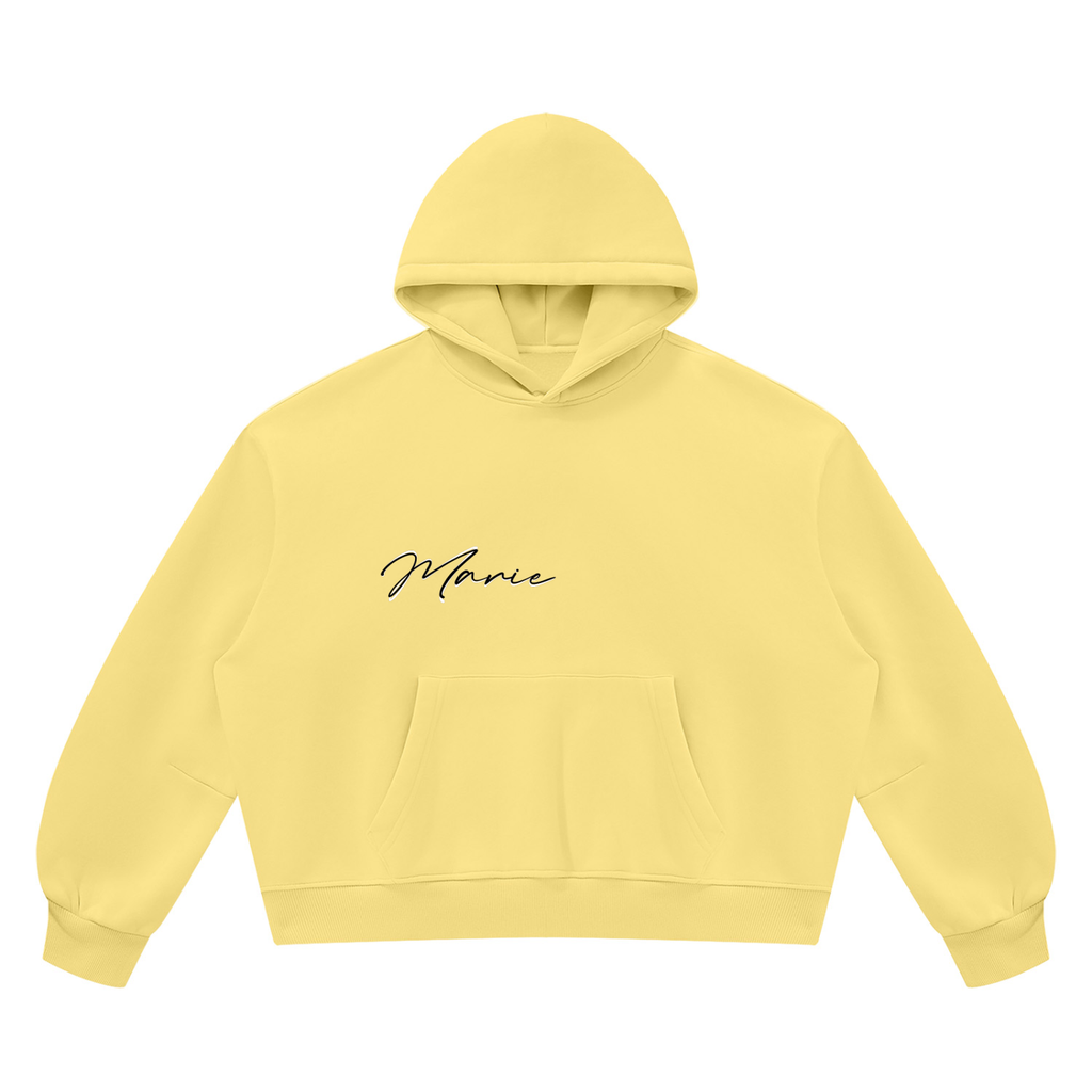 Unisex Vintage Wash Boxy Fleece Hoodie