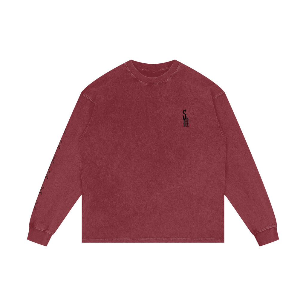 Acid Wash Oversize Long Sleeve T-Shirt