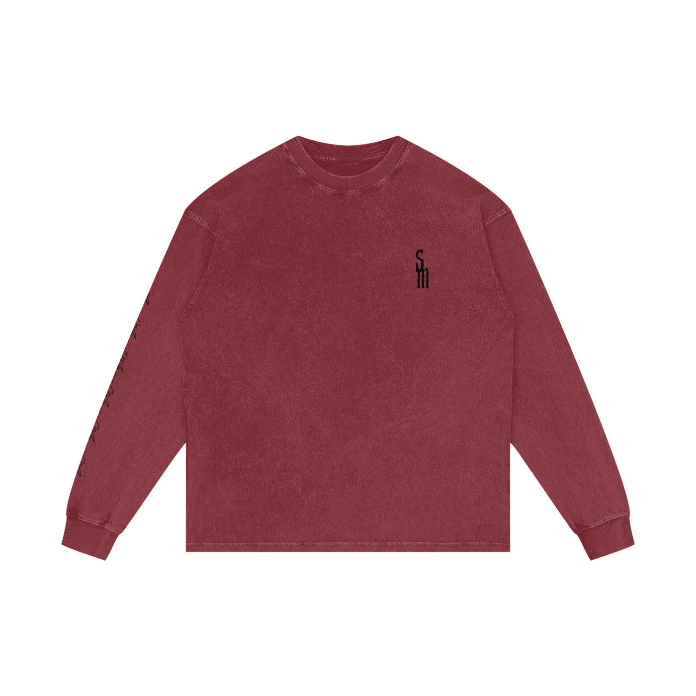 Acid Wash Oversize Long Sleeve T-Shirt