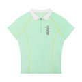 Women’s Slim Fit Quarter-Zip Polo Shirt