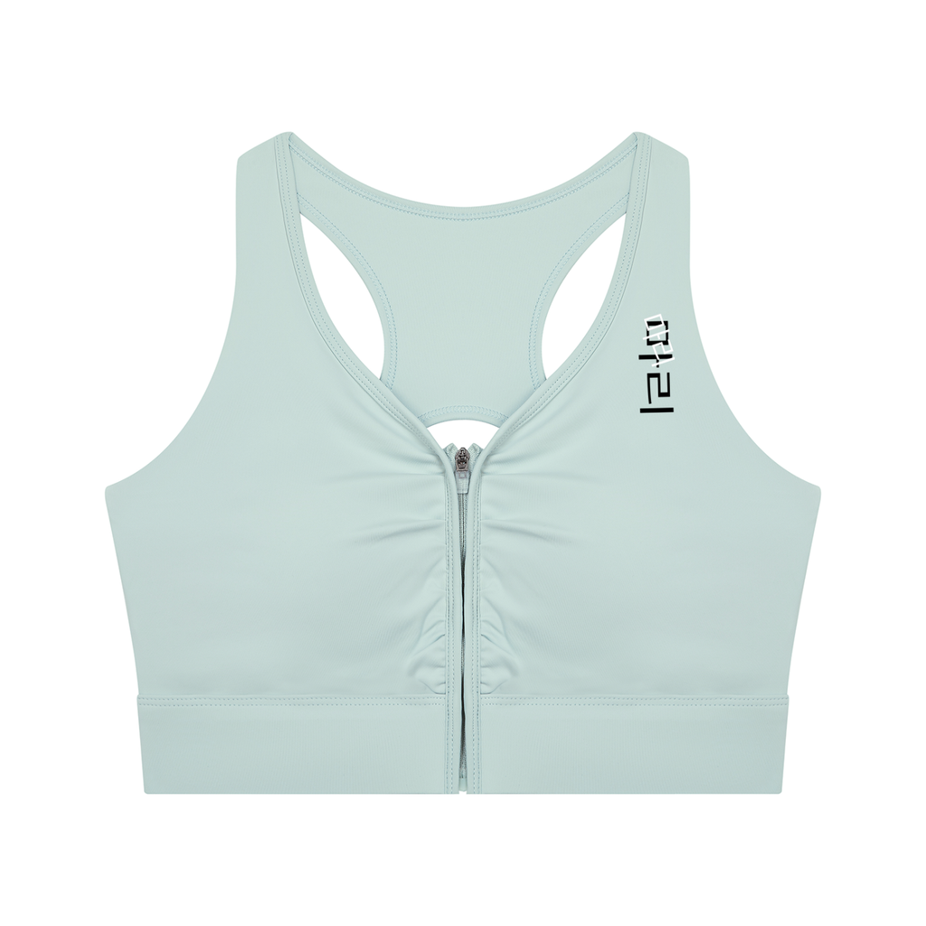Women’s Cropped Zip Yoga Sports Bra