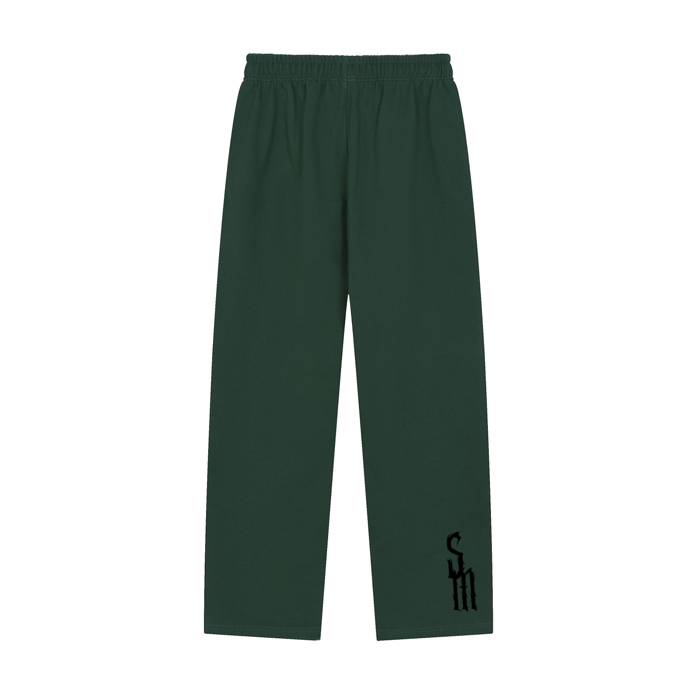 Solid Color Straight-Leg Sweatpants