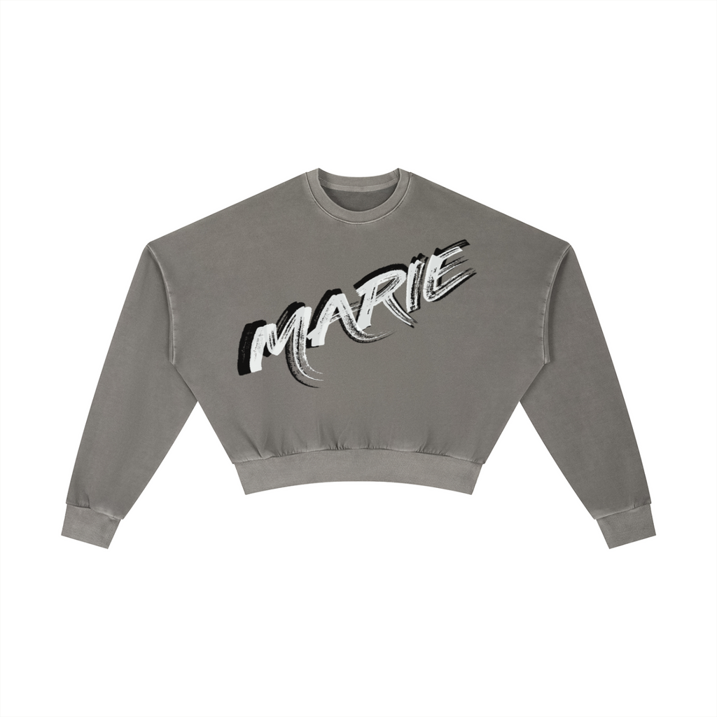 Vintage Washed Cropped Sweatshirt