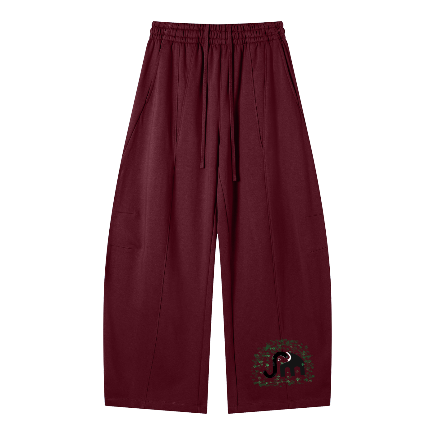 Heavyweight Wide Leg Panel Sweatpants