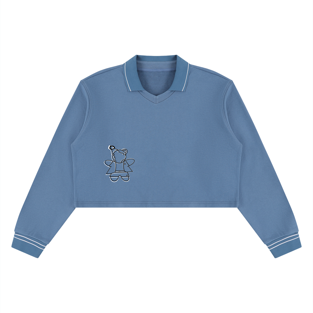 Women’s Crop Collared Sweatshirt