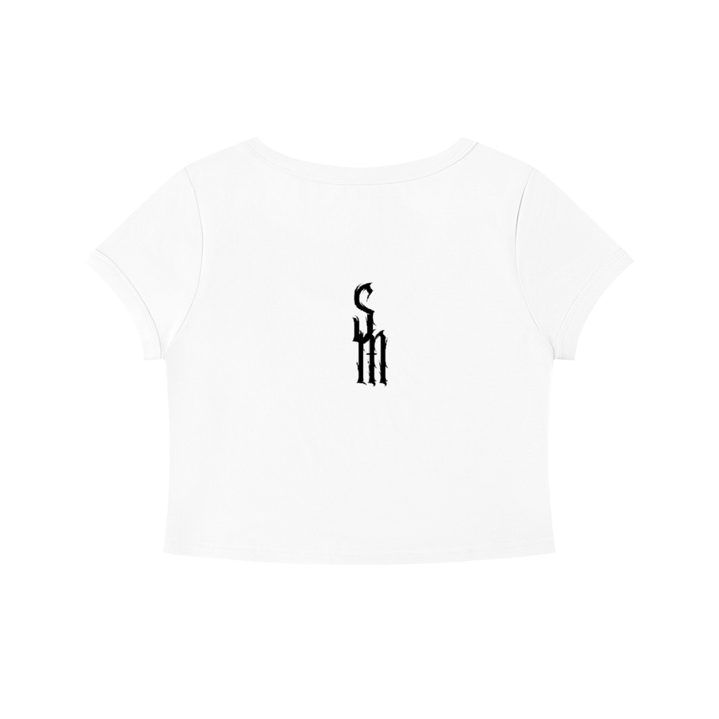 Women's Solid Color Slim Crop T-Shirt