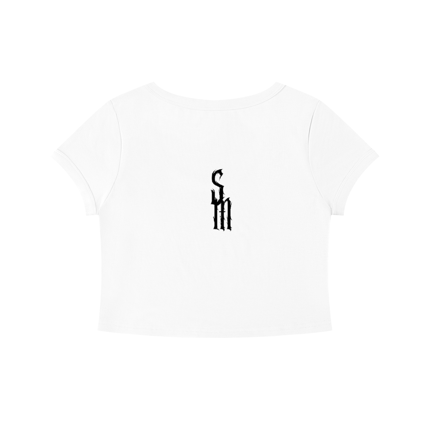 Women's Solid Color Slim Crop T-Shirt