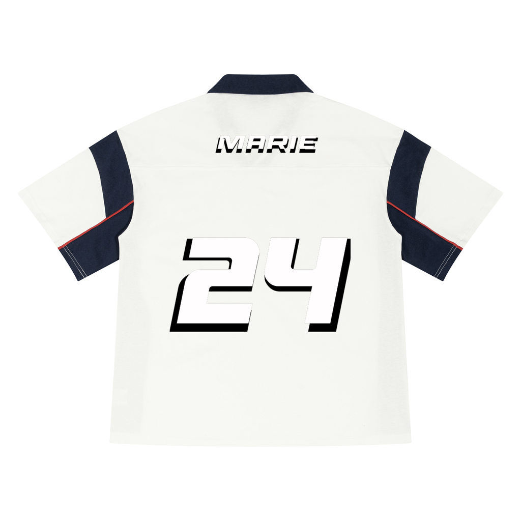 Unisex Boxy Color Block Polo Shirt