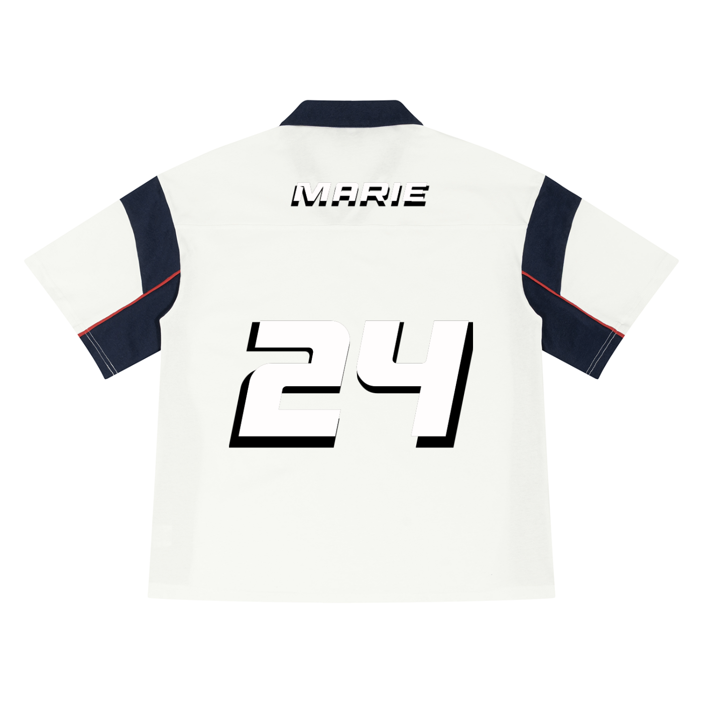 Unisex Boxy Color Block Polo Shirt