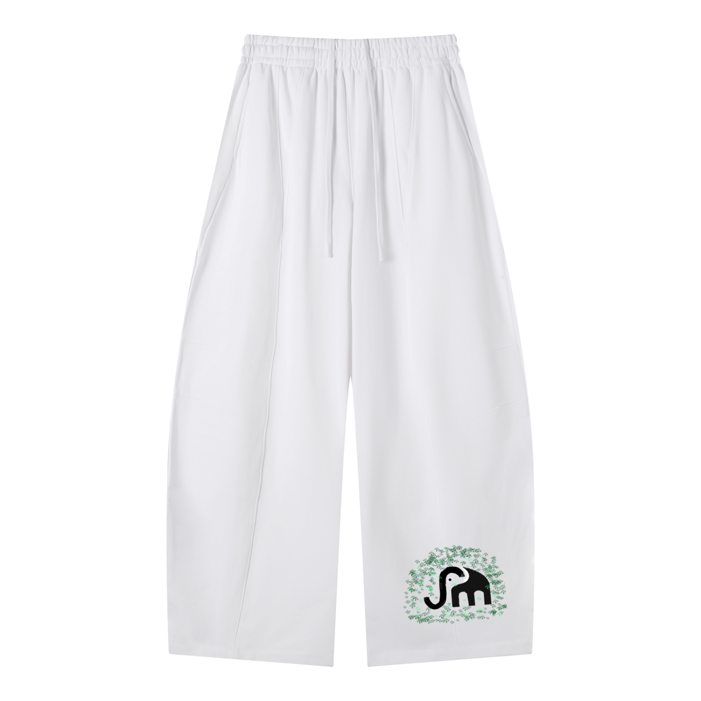 Heavyweight Wide Leg Panel Sweatpants