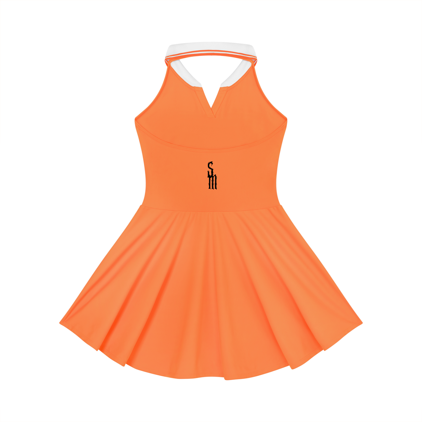 Women's Collared Halter A-Line Tennis Dress
