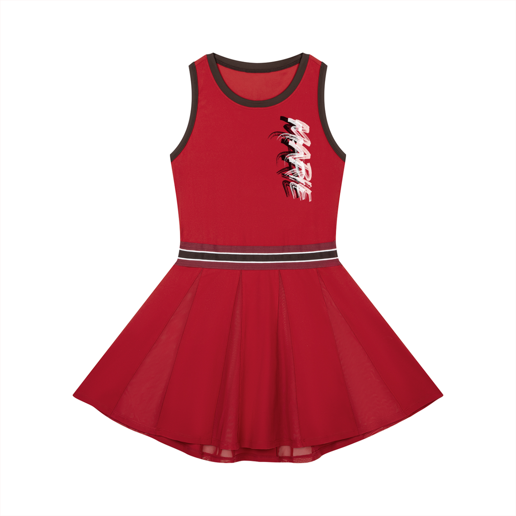 Women's Color Block A-Line Sleeveless Dress