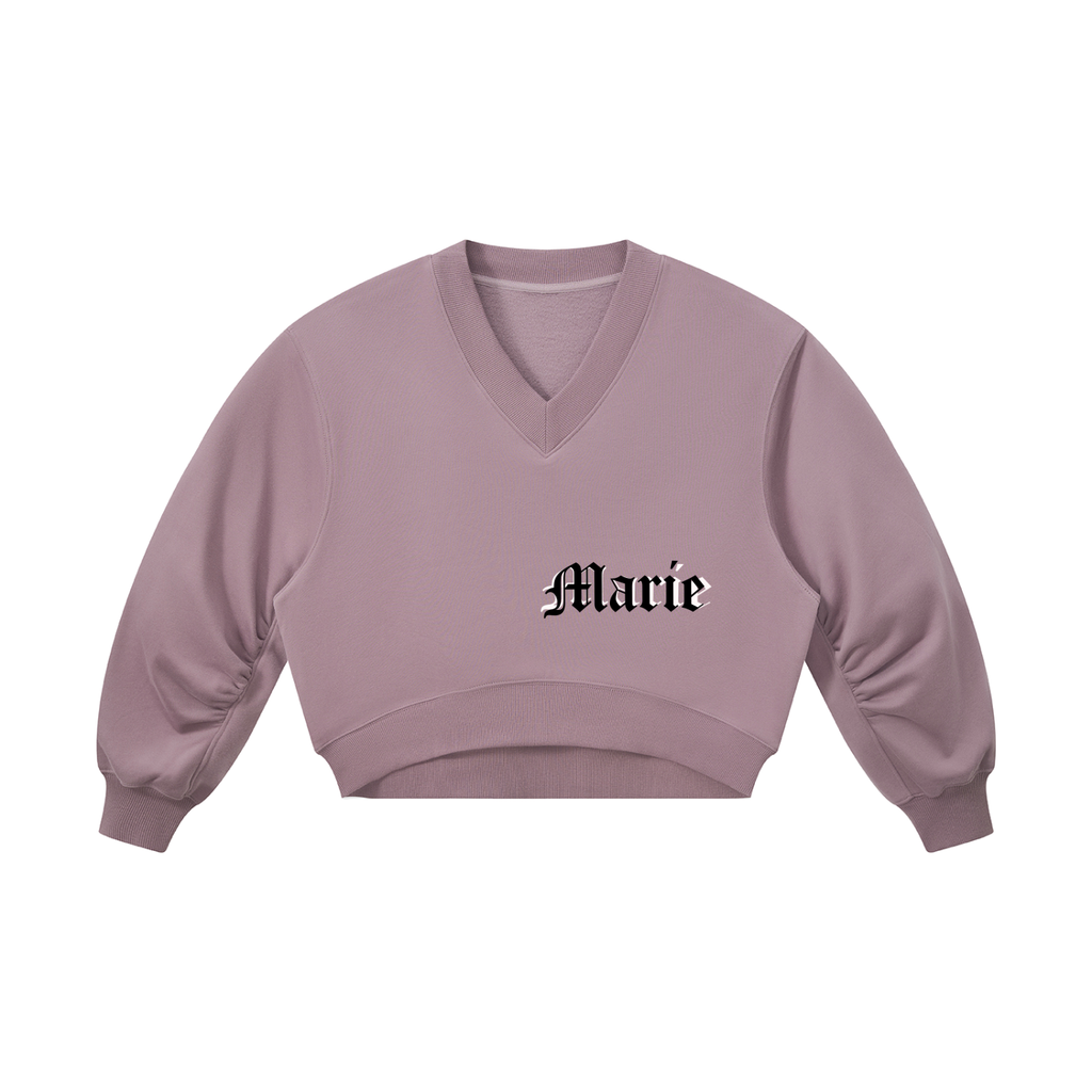 Women’s Crop V-Neck Sweatshirt