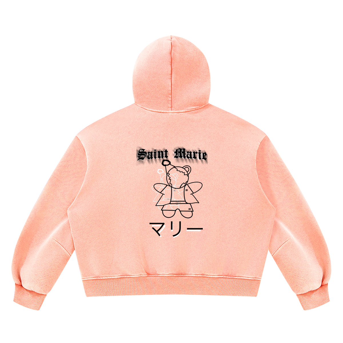 Unisex Vintage Wash Boxy Fleece Hoodie